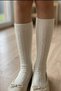 Girl's Knitwear Set of 4: Tasseled Sweater, Elastic Waist Skirt, Headband, Socks - 6