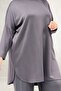 68091 Plus Size Basic Modal Tunic - Anthracite - 2