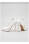 Women's Platform High Heeled Evening Dress Bridal Shoes with Back Buckle - 8