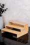 Bamboo Organizer Rack - Spice Rack Organizer with Removable Feature Bamboo Stand Ladder Jar Stand - 6