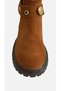 Lennon Tan Suede Genuine Leather Buckle Detail Women's Boots Zippered - 9