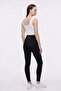 High Waist Ribbed Women's Leggings - 3