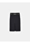 81083 Slit Midi Skirt-Black - 6