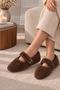 Soft Plush Women's Home Flats Noiseless Light Sole Slippers - 2