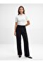 7954 High Waist Pleated Palazzo Pants -Black - 4