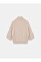 10851 High Collar Soft Textured Sweater-Mink - 6