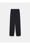 7954 High Waist Pleated Palazzo Pants -Black - 6