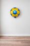 18 Inch Yellow Navy Blue Soccer Ball Foil Balloon-45 cm