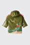 Kidorable Baby Boy Khaki Dinosaur Raincoat - 2