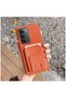 Xiaomi Redmi 15 Compatible Case Flexstand Card Holder Silicone Case Orange - 3