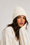 Wool Beret Women Men Unisex Winter Hat White - 2