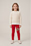 Girl's Christmas-Themed Leggings, Printed, 2-Thread, Woolen, Printed.