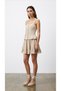 Women's Lace Detailed Mini Skirt Etk02098 Beige - 2