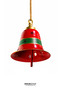 Christmas Metal Bell Tree and Door Ornament Red Green 25 cm - 4