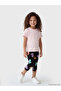 Butterfly Printed Girl's Leggings with Elastic Waist