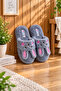 Rabbit with Ears Model Women's House Slippers - Warm and Fluffy Slippers with Noiseless Soles - 2