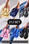 2-Pack Unisex Non-Slip Street Beach Summer Casual Slippers
