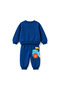 Baby Boy Printed Waffle Two-Piece Tracksuit Set - 2