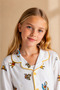 Girls and Boys Cotton Character Patterned Long Sleeve Pajama Set + Eye Patch - 5