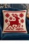 Punch Design Christmas Tree and Deer Pattern Digital Printed Throw Pillow Covers Set of 2 - 2