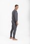 Completely Wrapping the Body Flexible Moisture-Absorbing Fabric Structure Cotton Blended Round Neck Unisex Thermal Underwear - 5