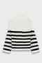 Half turtleneck zipper sweater ecru - 8