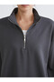 Alita City Lcw Comfort Anthracite Interlock Plain Sweatshirt with a Difference - 6