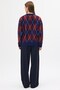 Baklava Pattern Sweater Burgundy - 4