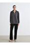 Alita City Lcw Comfort Anthracite Interlock Plain Sweatshirt with a Difference - 4