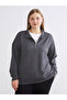 Alita City Lcw Comfort Anthracite Interlock Plain Sweatshirt with a Difference - 3