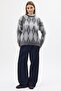 Baklava Pattern Sweater Gray - 5