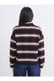 Alita City Lcw Vision Navy Blue Polo Collar Striped Women's Knitwear Sweater - 3