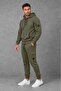 Men's Lens Detailed Hooded Cargo Pocket Tracksuit Set - 2