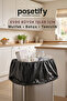 Black Thick Roll Garbage Bag 80X110 cm |   5 Rolls 50 Pieces |   400 Gr |   Large Size Durable Garbage Bag - 8