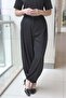 Pleated Loose Pants with Elasticated Cuffs - 3