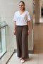 Sentez Colmar Wide Leg Trousers with Elastic Waist