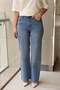 Stone Embellished Front Jean Trousers - 2
