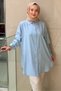 Crochet Knitwear Satin-Faced Oversize Shirt