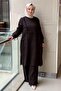 Missdalida Wide-Legged Linen Trousers with Tassels on the Sides