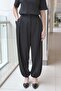 Pleated Loose Pants with Elasticated Cuffs - 4