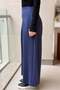 A Pleated Wide-Leg Modal Pants - 4