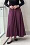 Bell-Cut Cotton Skirt with Side Buttons - 4