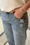 Full Serpme Stone Embellished Jean Trousers - 5
