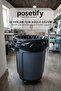 Black Thick Roll Garbage Bag 80X110 cm |   3 Rolls 30 Pieces |   400 Gr |   Large Size Durable Garbage Bag - 6