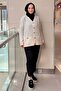 V-Neck Front Buttoned Sequin Knit Embroidered Sweater Cardigan - 3