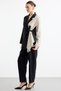 Crochet Knitwear Sequin Detailed Linen Suit with Trousers