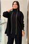 Double Row Zipper Detailed Trouser Suit - 3