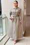 Missdalida Linen Jacket with Belt and Pocket Detail