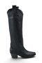 Women's Umke Cowboy Boots - Black-Leather - 3