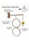 Natural Wooden Budgie Swing and Playground with Suction Cups - 3